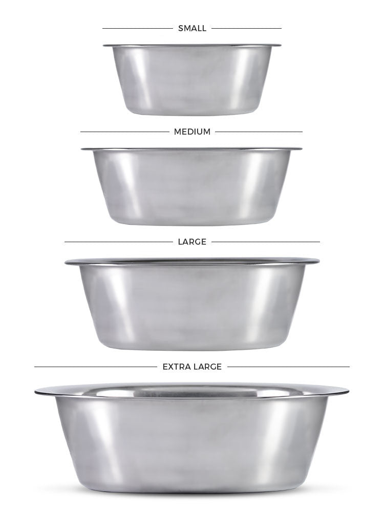 Stainless steel pet bowls