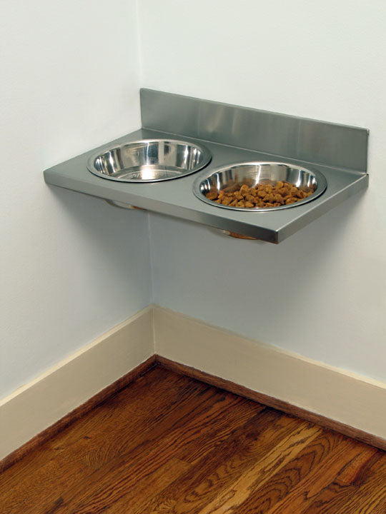 Floating elevated pet bowls - 1/2 pint (S)